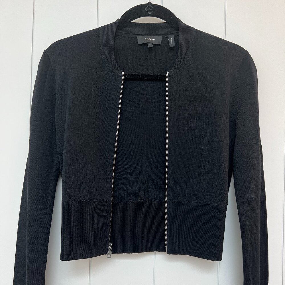 Theory shrunken knit bomber
